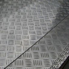 Лист нержавеющий рифленый г/к квинтет 08Х17Н15М3Т 4 мм