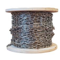 Цепь нержавеющая длиннозвенная горячеоцинкованная AISI 316 4х32х16х32 мм DIN 5685-C